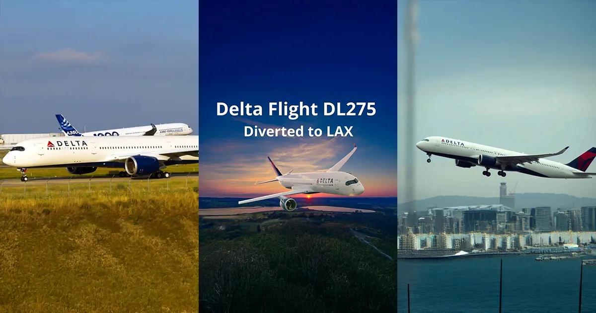 Delta Flight DL275 Diverted to LAX
