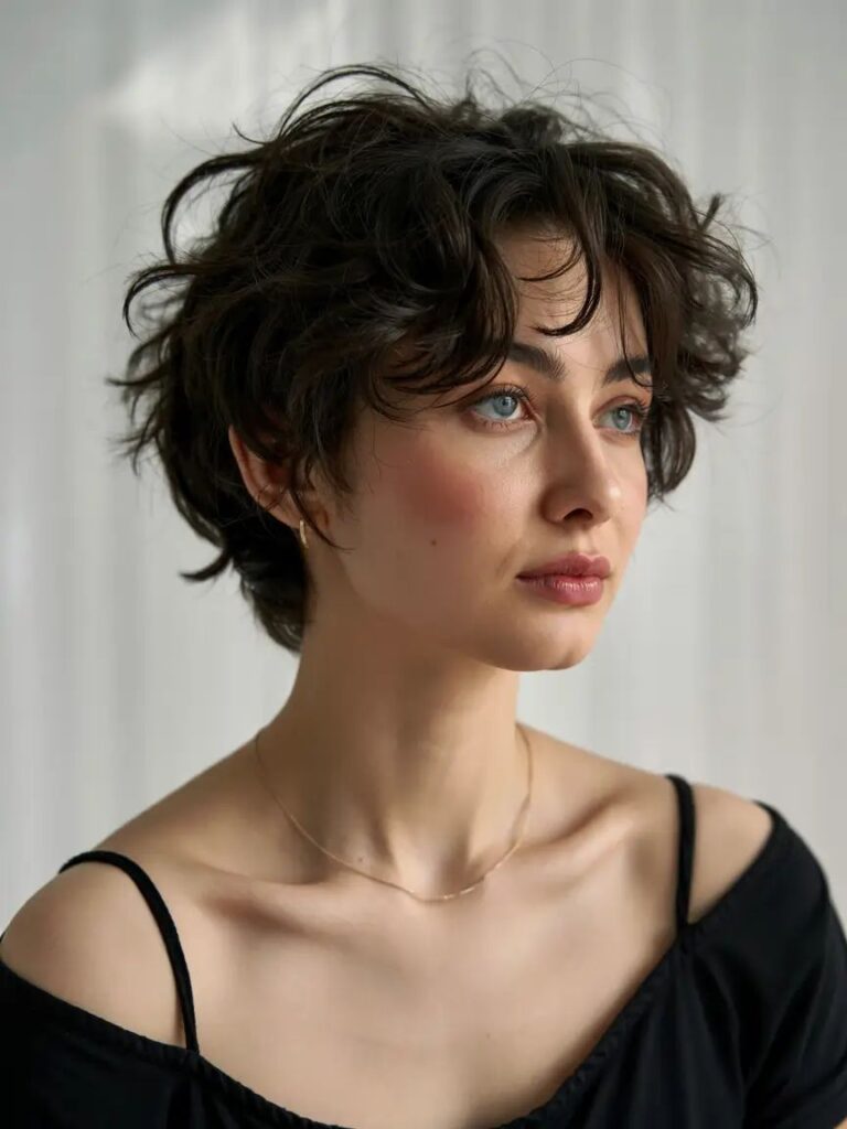 Short and Edgy Wavy Cut