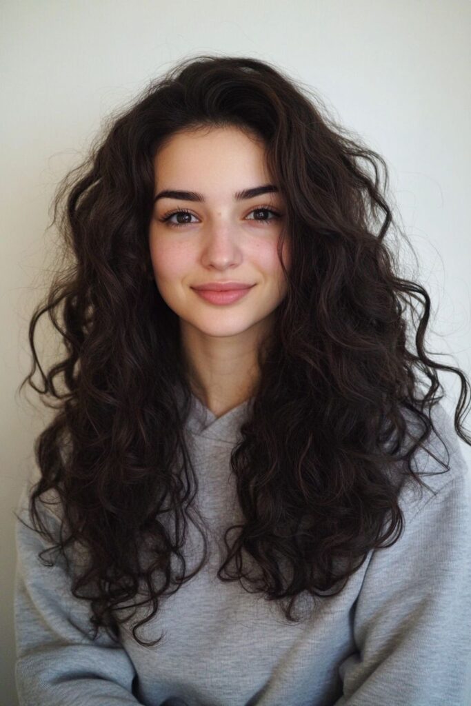 Medium Wavy Hair with Soft Shape